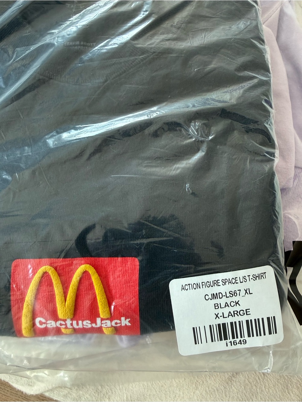 Cactus Jack by Travis Scott Black Tee with Red & Yellow Patch